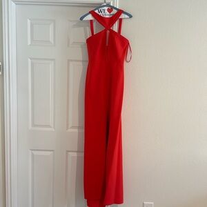 Formal Red Orange BCBG Long Dress ll Size: 02